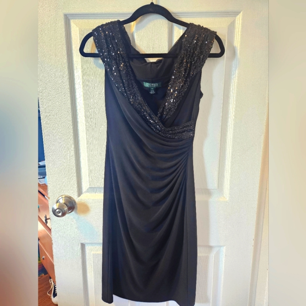 Black cocktail dress